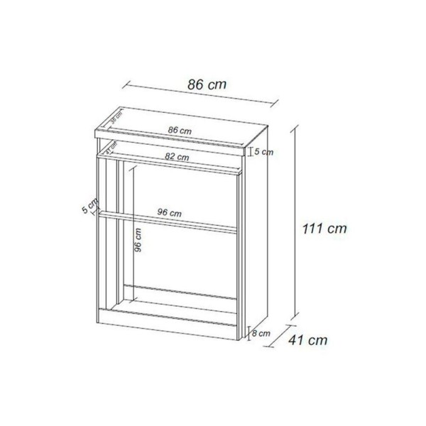 Encontraproduto.com.br - Cômoda Juvenil Triunfo CH 1 Nicho e 5 Gavetas Ébano - Demóbile