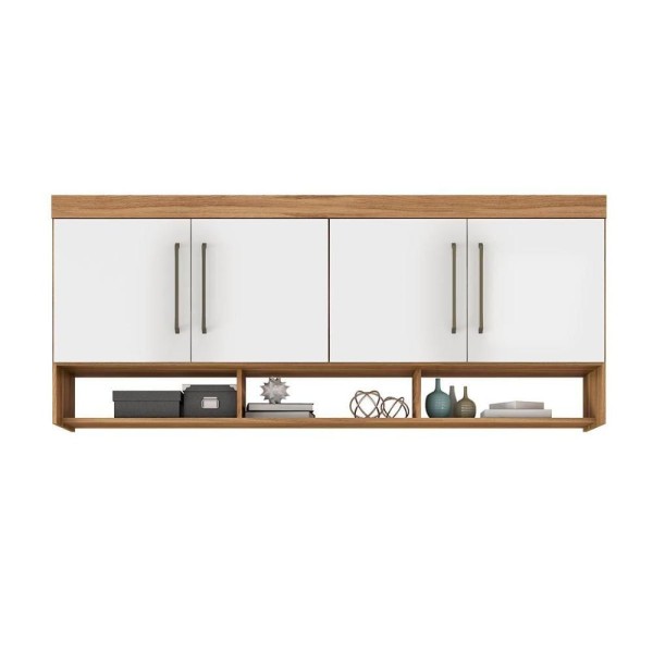 Encontraproduto.com.br - Módulo Armário Ponte Módena 74000 C- 4 Portas Amendola-branco - Demóbile