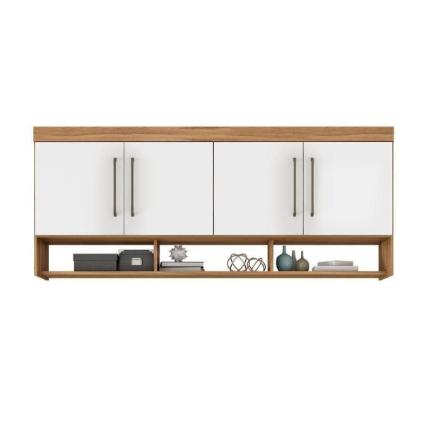 Encontraproduto.com.br - Módulo Armário Ponte Módena 74000 C- 4 Portas Amendola-branco - Demóbile