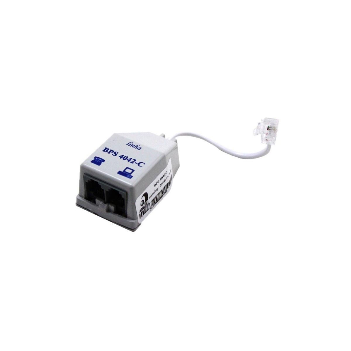 Encontraproduto.com.br - Micro Filtro Adsl/Vdsl 2 Seções Modem Voz Dados  Dual Comp