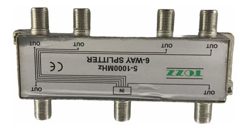 Encontraproduto.com.br - Divisor De Antena 1 Entrada E 6 Saídas (5-1000mhz) Uhf / Vhf