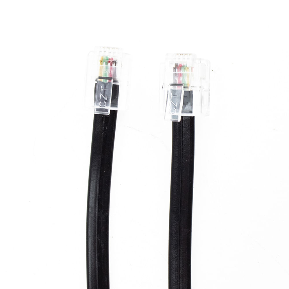 Encontraproduto.com.br - Cordão Liso 6P4C com 2 Metros