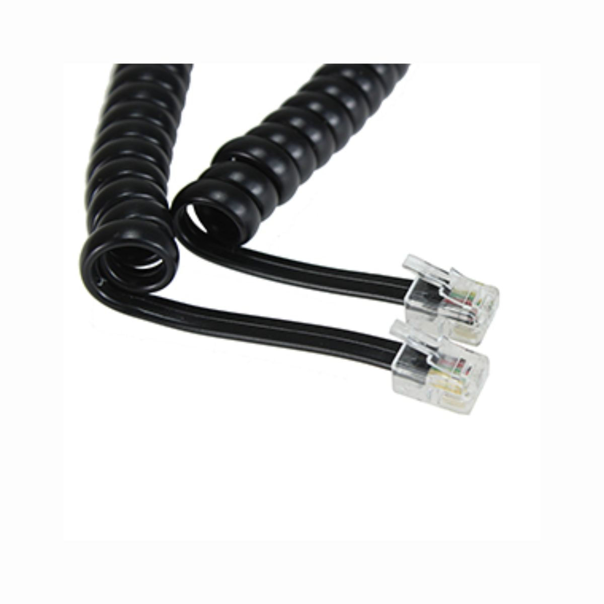 Encontraproduto.com.br - Cordão Espiral 4P4C Preto Speedlan 2m