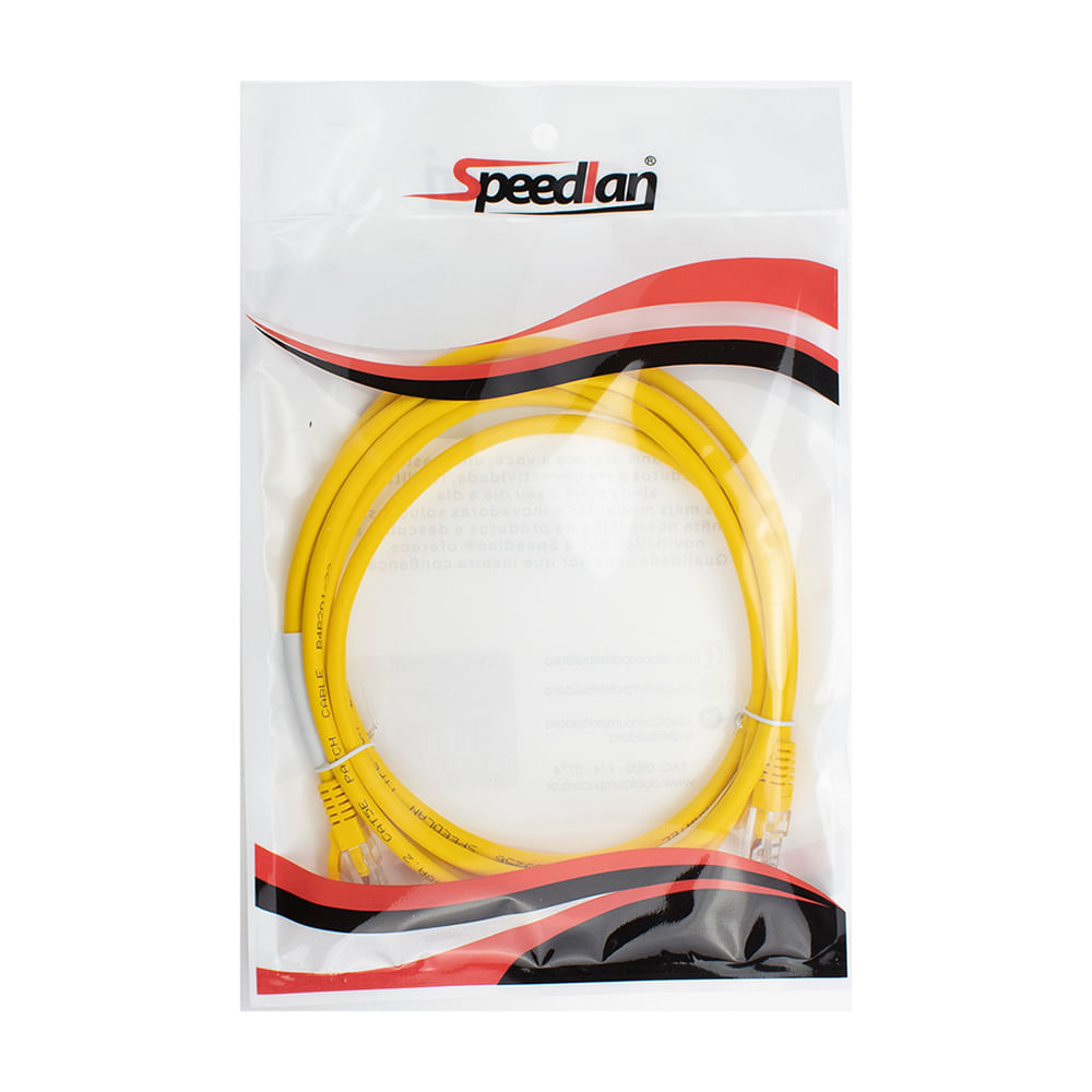 Encontraproduto.com.br - Cabo Rede Rj45 Patch Cord Cat 5e 2 Metros Speedlan