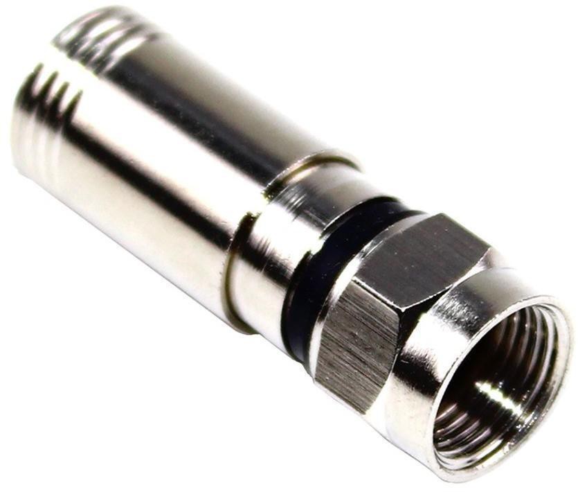 Encontraproduto.com.br - Conector F Compressão RG59 com 4 peças Tblack