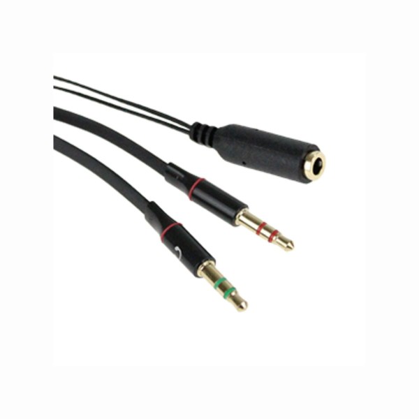 Encontraproduto.com.br - Cabo J2 St 4c X Fone Microfone Preto Dual Comp
