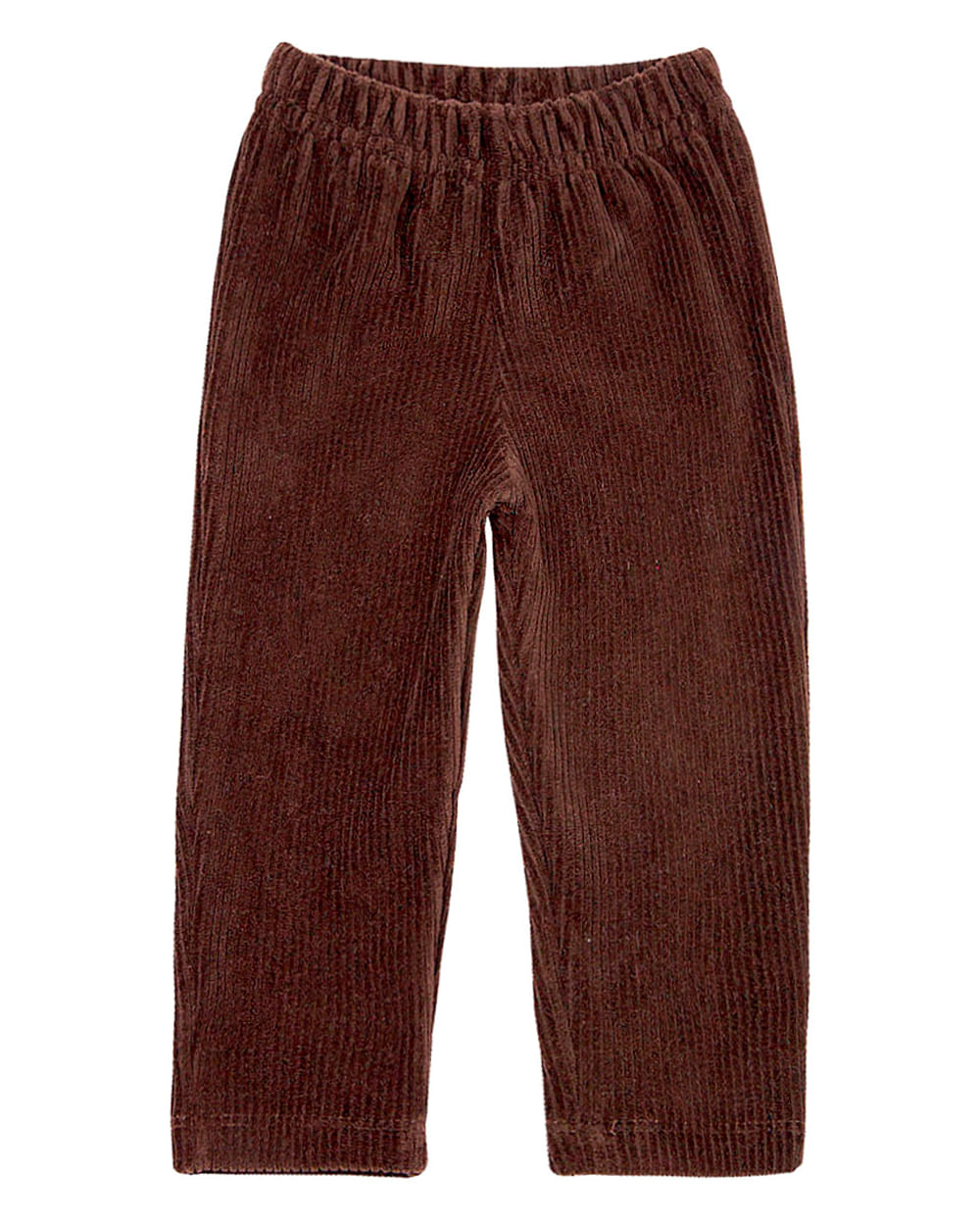 Calça Bebê Plush Cotelê - Marrom