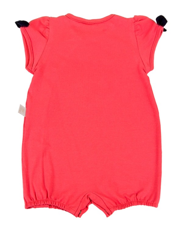 Encontraproduto.com.br - Macacão Curto Bebê Cotton Porco Espinho Prateado - Marrom