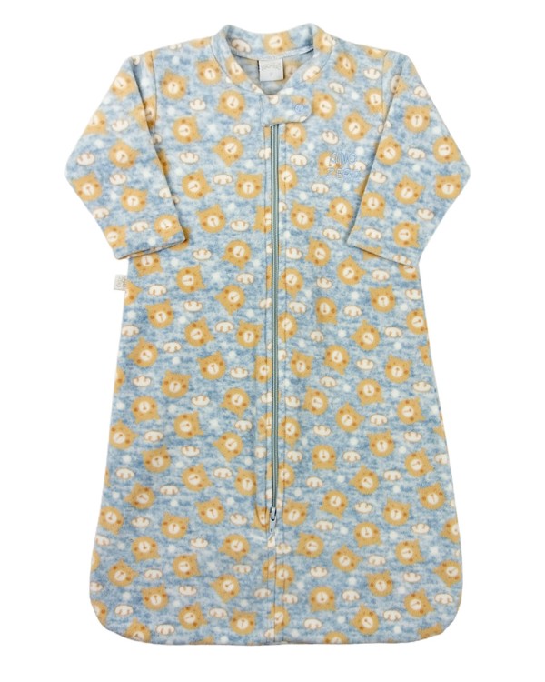 Saco de Dormir Casulo de Bebê Pijama Microsoft Estampado - Azul