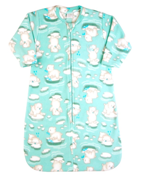 Encontraproduto.com.br - Saco de Dormir Bebe Casulo Pijama Cobertor Microsoft Menino - Verde