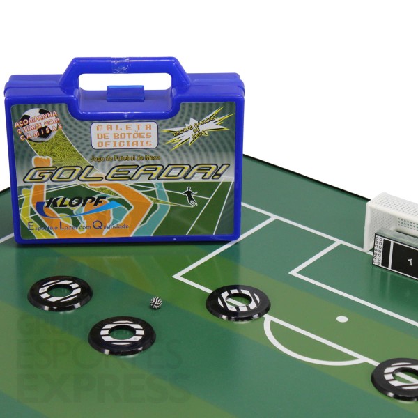 Encontraproduto.com.br - Mesa de Futebol de Botão e Maleta C Times Completos 10274031