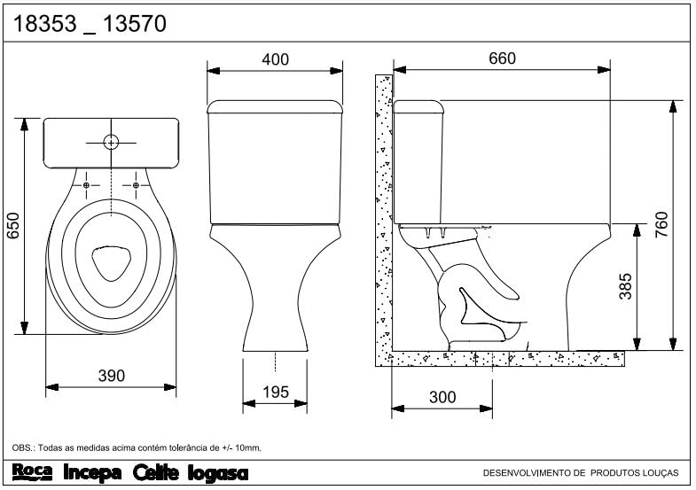 Encontraproduto.com.br - Conjunto Bacia Com Caixa Acoplada Parati 6L Branca Logasa
