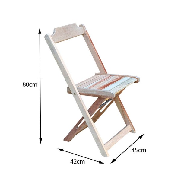 Encontraproduto.com.br - Conjunto De Mesa Dobravel Com 2 Cadeiras De Madeira 70X70 - Sem Pintura - Marrom