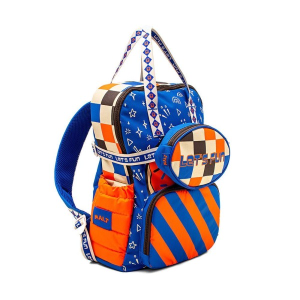 Encontraproduto.com.br - Mochila Com Pochete Mait Donuts Colorida