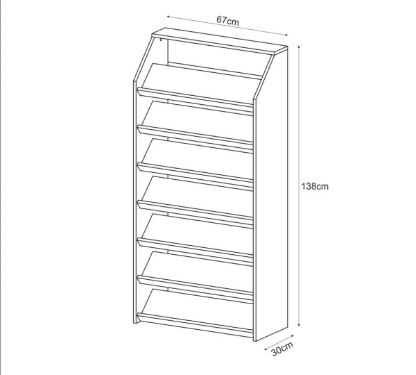 Encontraproduto.com.br - Sapateira Organizadora Para 21 Pares Sa3403 Branco