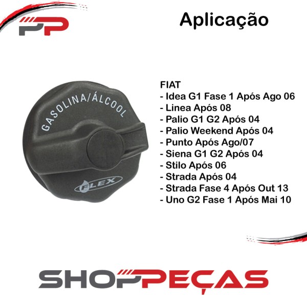 Encontraproduto.com.br - Tampa De Combustível Vedada Palio Weekend Punto Linea Uno