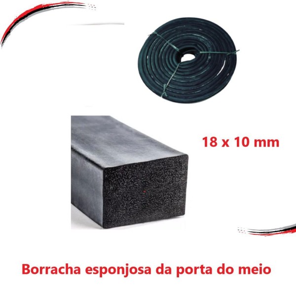 Encontraproduto.com.br - Borracha Porta Baixa Com Furo Kombi 57 A 74 Rolo 50 Mts