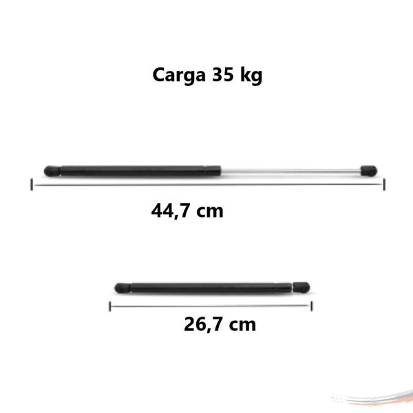Encontraproduto.com.br - Amortecedor Mola Gás Porta-malas Idea G1 Fase 1 Após 10