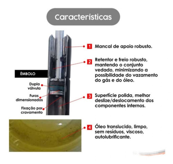Encontraproduto.com.br - Amortecedor Mola Gás Capô Xsara Break 98 A 03