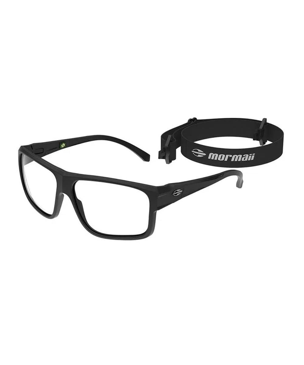Encontraproduto.com.br - Armacao Oculos de Grau Mormaii Ancara Preto Fosco + Tira Elastica