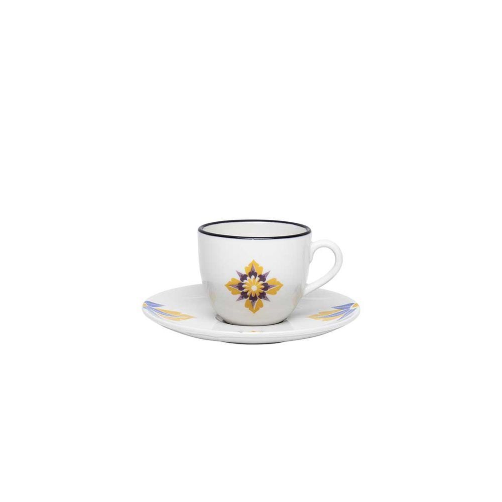 Encontraproduto.com.br - Xícara Grande 200ml Com Pires Oxford Coup Grid Chá Café Oxford