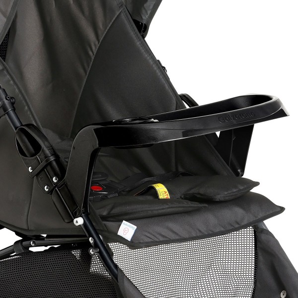 Encontraproduto.com.br - Kit Carrinho Bebê Passeio Berço Cross Trail De 0 a 15kg com Bebê Conforto Cocoon De 0 a 13kg e Base para Carro Galzerano