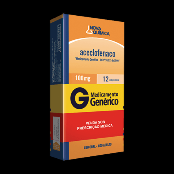 Encontraproduto.com.br - Aceclofenaco 100MG Comprimido revestido - Caixa com 12 Comprimidos
