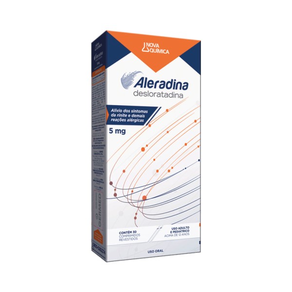 Encontraproduto.com.br - Aleradina 5MG Comprimido revestido - Caixa com 30 Comprimidos