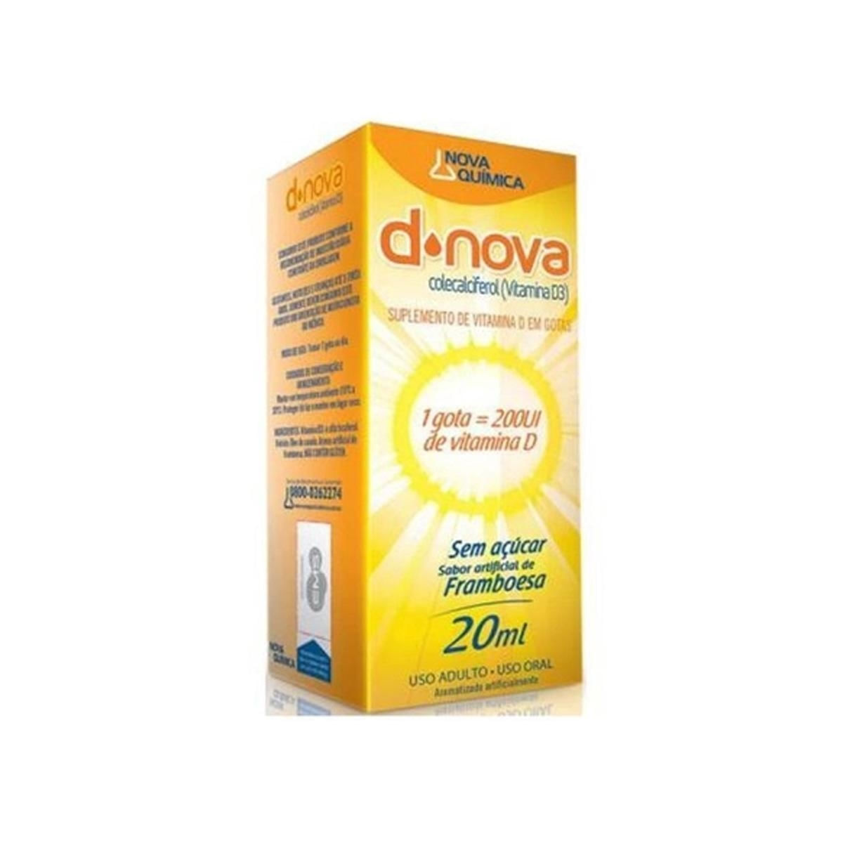 D-nova Gotas com 20ml - Nova Química