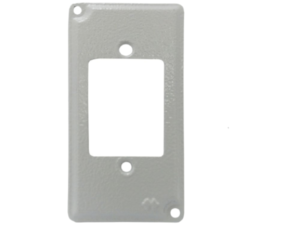 Encontraproduto.com.br - Tampa Aluminio Para Condulete 1 NR.14 Para 3 Interruptores E011000302 - Wetzel