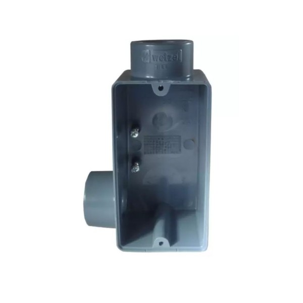 Condulete PVC LL 1 Sem Rosca Sem Tampa Cinza Wetzel