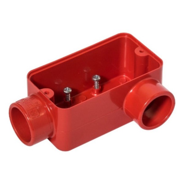Condulete PVC LL 3/4 Sem Rosca Sem Tampa Vermelho Wetzel