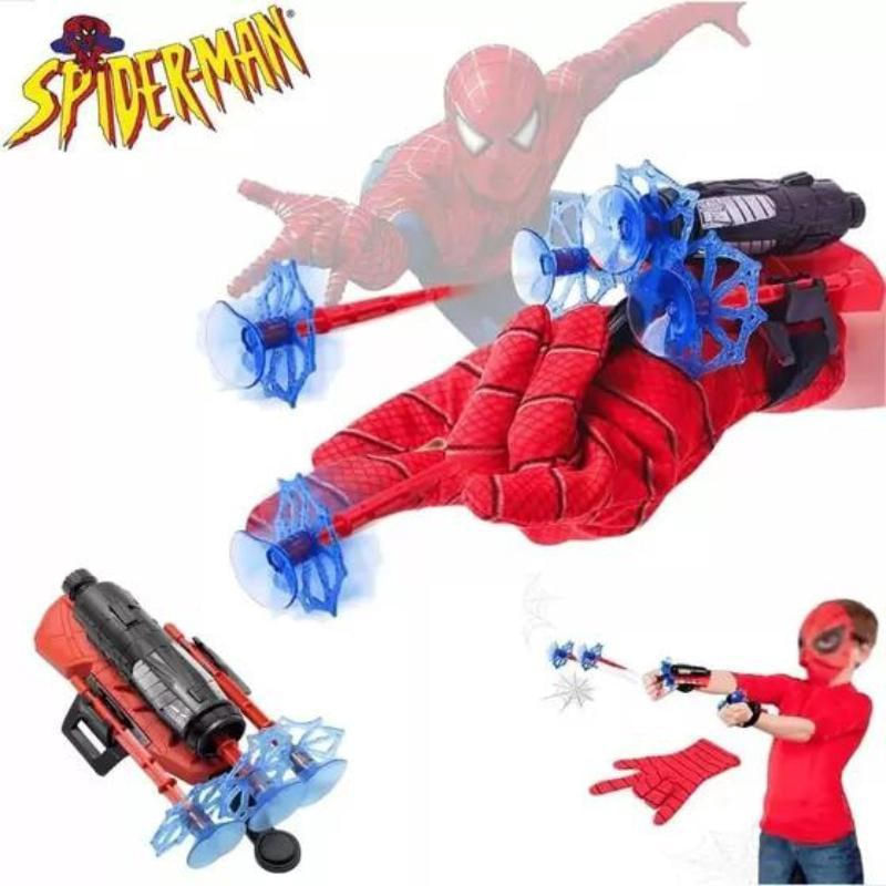 Encontraproduto.com.br - Luvas Atirador Super-Herói, Teia Homem-Aranha Cosplay