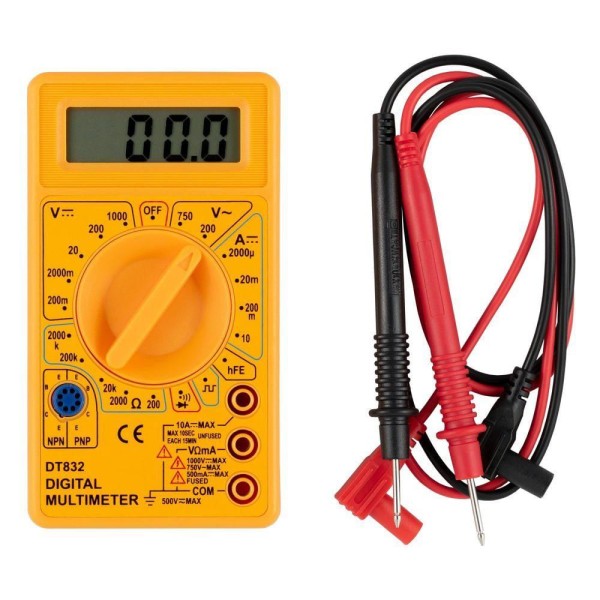 Multimetro Digital Sem Beep Dt830b 8pj Eda
