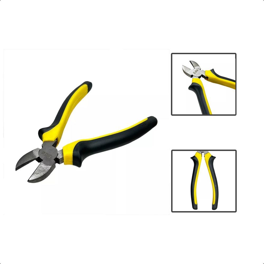 Encontraproduto.com.br - Alicate De Corte 7.1/2 Polegadas Diagonal Cabo Emborrachado