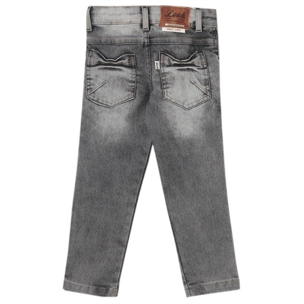 Encontraproduto.com.br - Calça Infantil Look Jeans Skinny Cinza