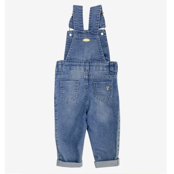 Encontraproduto.com.br - Jardineira Look Jeans Calça Jeans bebê azul