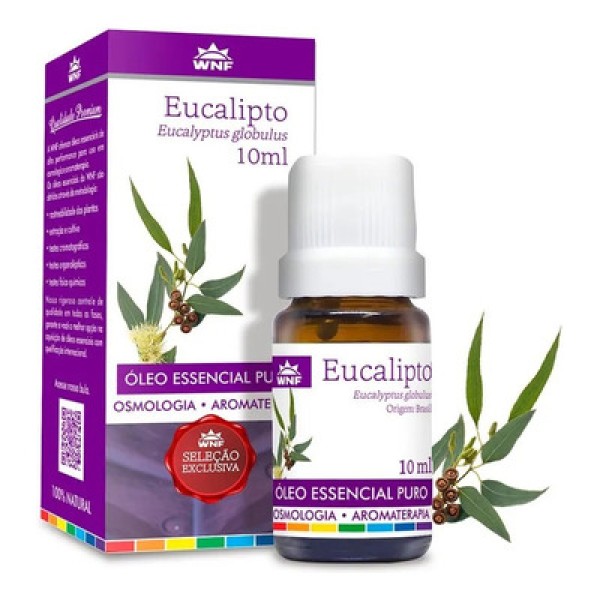 Óleo Essencial de Eucalipto Glóbulus Origem Austrália 10ml WNF