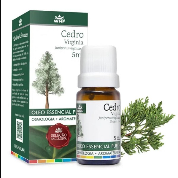 Encontraproduto.com.br - Óleo Essencial Natural de Cedro Virgínia 5ml - WNF
