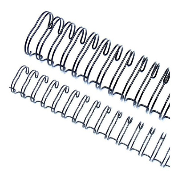 Encontraproduto.com.br - Wire-o Garra Duplo Anel 3/4 p/ 140 Fls Carta 2x1 Branco 50