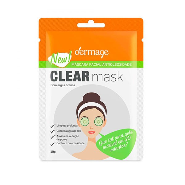 Encontraproduto.com.br - Clear Mask Carvao 10G - Dermage