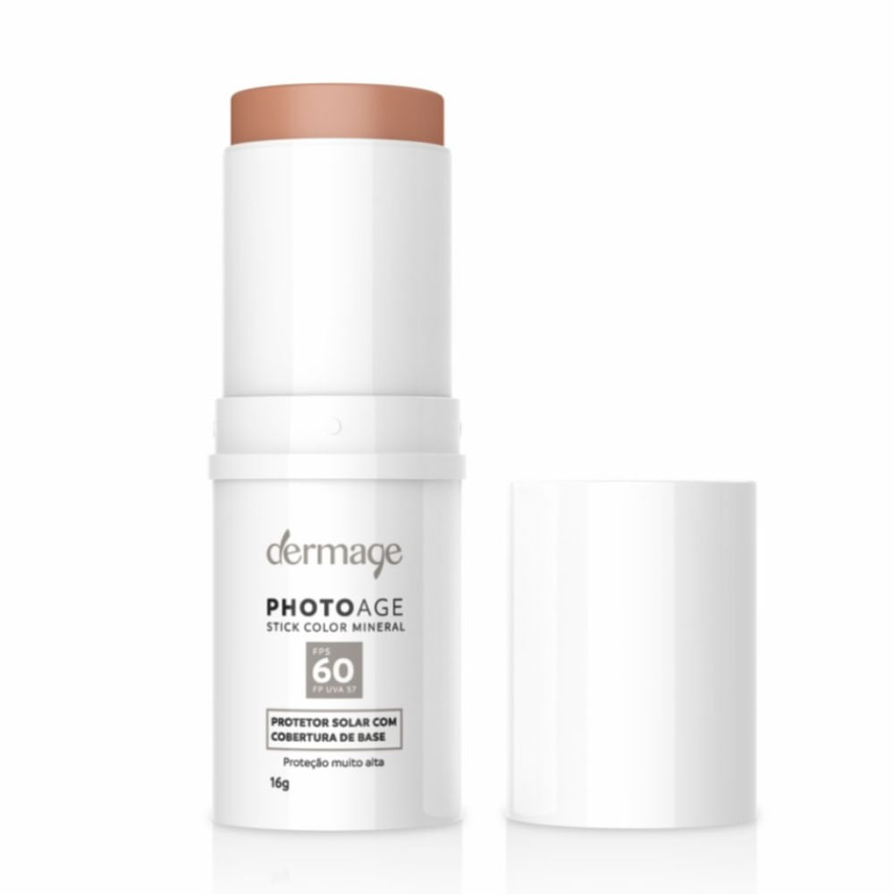Encontraproduto.com.br - Protetor Solar Dermage Stick Color Mineral FPS60 Médio 16g