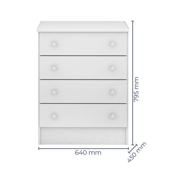 Encontraproduto.com.br - Quarto Infantil C/Guarda Roupa, Berço Cômoda Branco