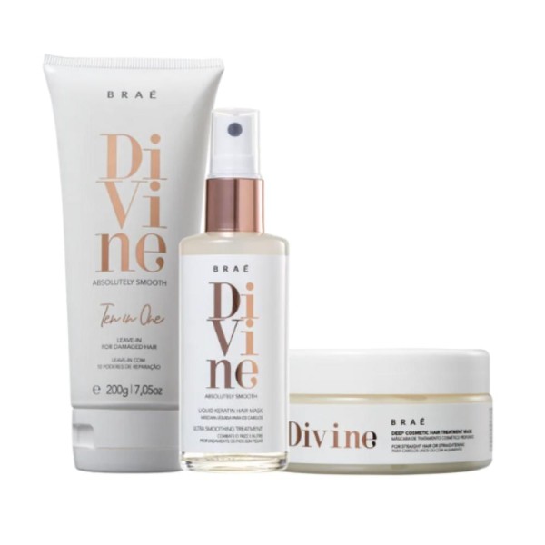Encontraproduto.com.br - Kit Braé Divine Duo Mask Liquid Ten in one (3 Produtos)