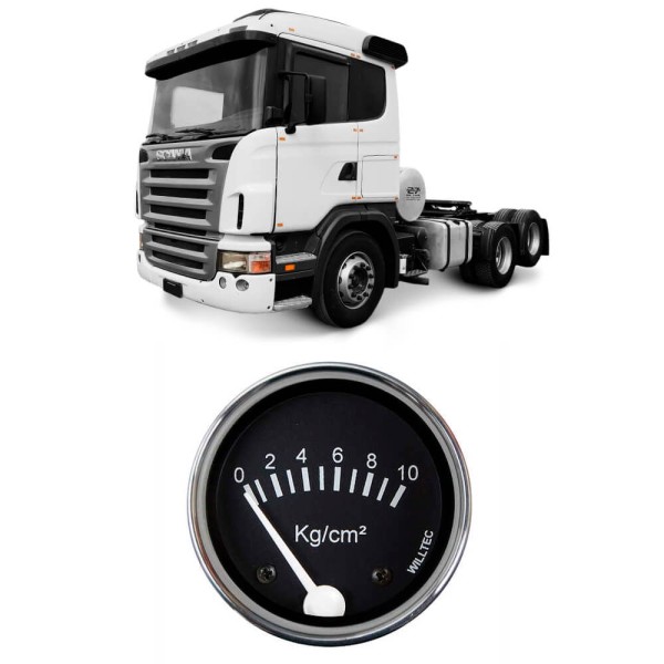 Encontraproduto.com.br - Manômetro Mecânico Scania R124 Pressão Do Óleo Rosca Q