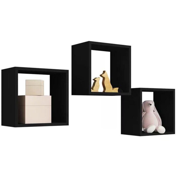 Encontraproduto.com.br - Kit 3 Nichos De Parede REAJL Moveis