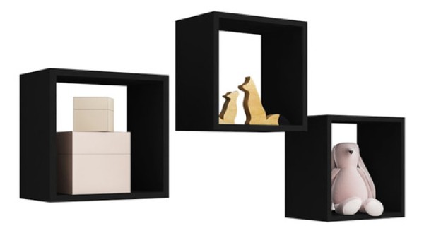Encontraproduto.com.br - Kit 3 Nichos De Parede REAJL Moveis