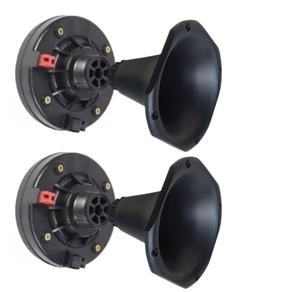 Encontraproduto.com.br - Kit 2 Driver Fénolico Cd-150 150w Rms + 2 Corneta Curta14-50