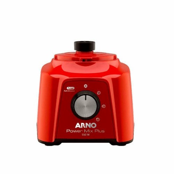 Encontraproduto.com.br - Liquidificador Arno Power Mix Plus Vermelho com Jarra de 2 litros Cristalina LQ21