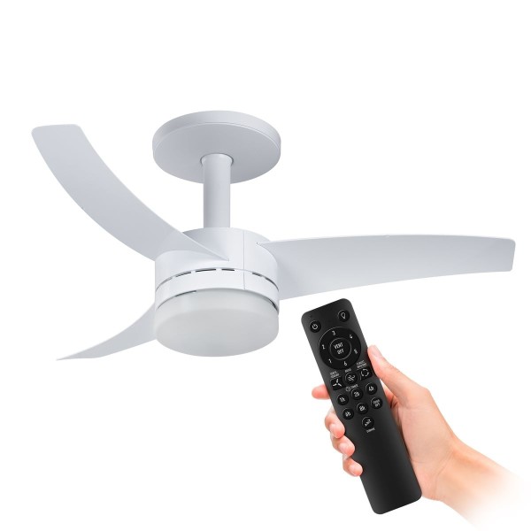 Encontraproduto.com.br - Ventilador de Teto Ultimate Branco 2 Lâmpadas Controle Remoto Bivolt